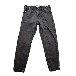 Don't Think Twice Jeans Mens W30 L32 Black Denim Relaxed Fit‎ Casual Streetwear